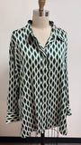 Lane Bryant Green/Black Top, 18/20