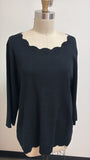 New Cable & Gauge Black Sweater, 1X