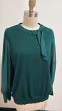 Indigo Rose Green Sweater, 1X