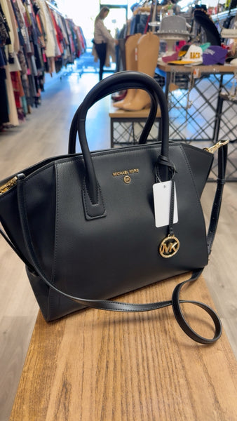 Michael Kors Black Crossbody Bag, 16"x10"