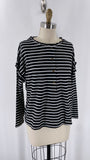Liam & Co Black Stripe Top, M
