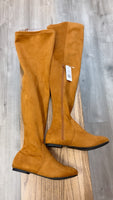Nature Breeze Brown Thigh High Boots, 10