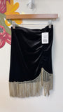 Forever 21 Black Velvet Skirt, S