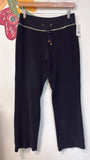 Boston Proper Black 33" Inseam Terry Sweatpants, S