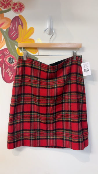 Talbots Red Plaid Skirt, 10
