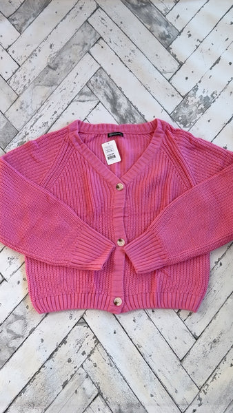 Pretty Garden Pink Sweater, XL