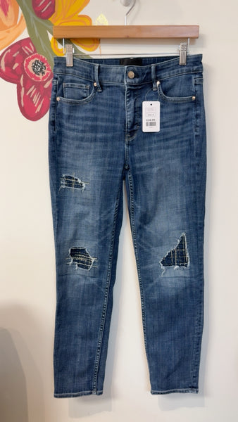 White House Black Market Slim Ankle High Rise Jeans, 4
