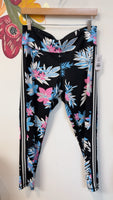 DKNY Black Print Leggings, L