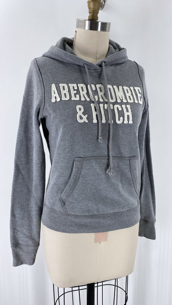 Abercrombie & Fitch Gray Hoodie Sweatshirt, XS