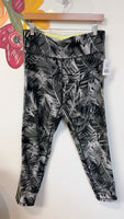 DKNY Black Print Leggings, XL