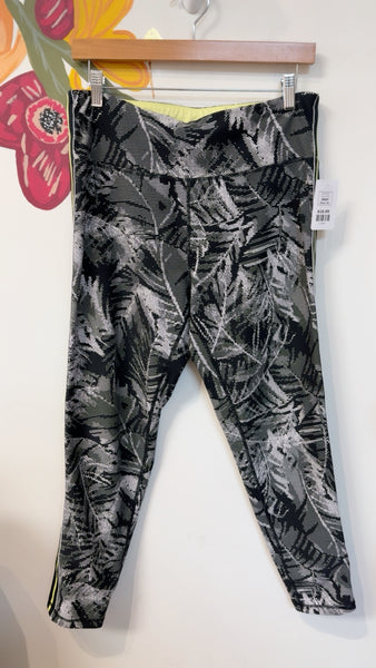 DKNY Black Print Leggings, XL