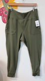 Under Armour Green Pocket Leggings, XL