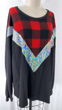 Now n Forever Black/Red Top, 3X