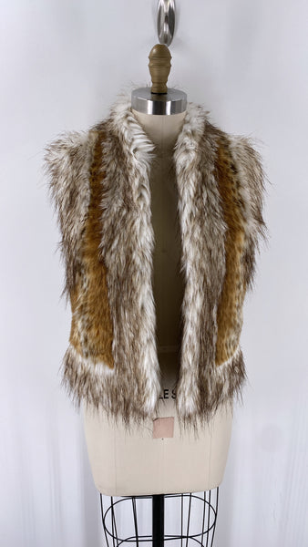 Cache Faux Fur Vest, S