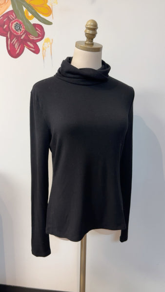 Banana Republic Black Turtleneck Top, S