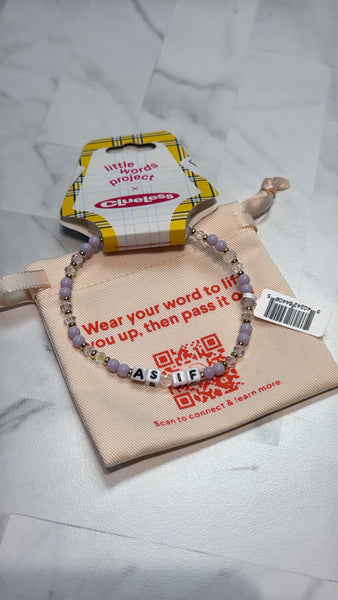 New Little Words Project As If Bracelet