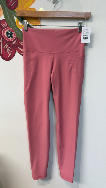 Old Navy Pink PowerSoft Pocket High Rise Leggings, S