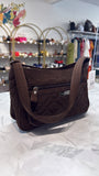 Vera Bradley Brown Shoulder Bag, 12"x7"
