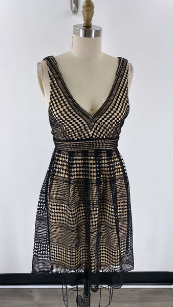 New Jealous Tomato Black Sweet Southern Edge Dress, S