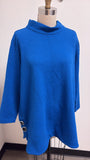 Ali Miles Blue Tunic Top, XL