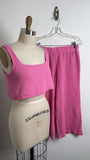 Buddy Love 2pc Pink 22" Inseam Pants + Top, S