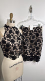 Lucy Paris 2pc Black Skirt + Top, S