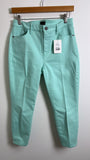 Talbots Green Cropped 22" Inseam Jeans, 6 Petite