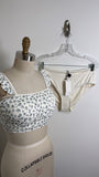 New Pink Cove 2pc Cream Swimsuit, M