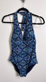 New Sol Borne Blue One Piece Swimsuit, M