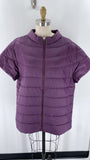 Coldwater Creek Purple WanderLite Cap Sleeve Puffer Vest, XL