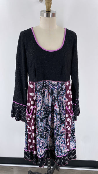 Hand Jive Black Dress, XL