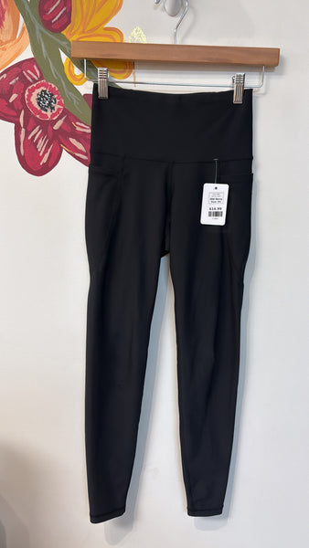 Old Navy Black PowerSoft High Rise Pocket Leggings, XS