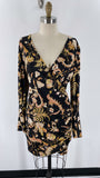 Guess Black Print Dress, L