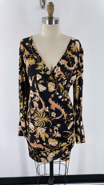 Guess Black Print Dress, L