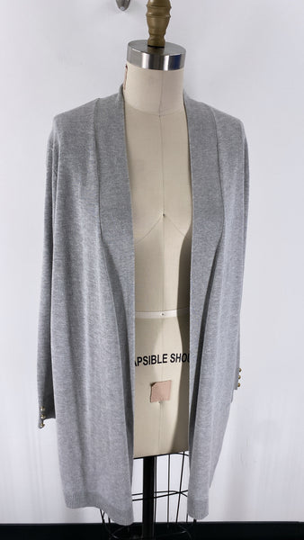 89th & Madison Gray Cardigan, L