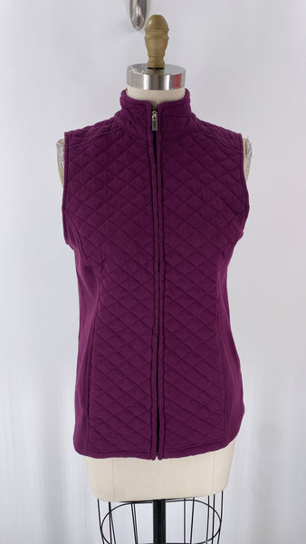 Croft & Barrow Purple Vest, S