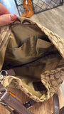 Coach Brown Park Signature Hobo 23279, 12.5"x14"