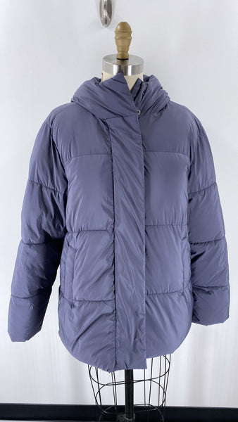 Old Navy Snap/Zip Front Hooded Coat, S