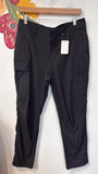 Athleta Black Cargo Trekkie 29" Inseam Pants, 12