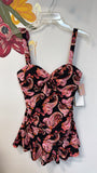 New Alex Marie Black One Piece Swimsuit, S