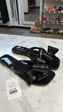 Jeffrey Campbell Black Sugary Jelly Bow Sandals, 9
