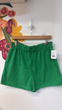 Strut & Bolt Green Linen Shorts, L