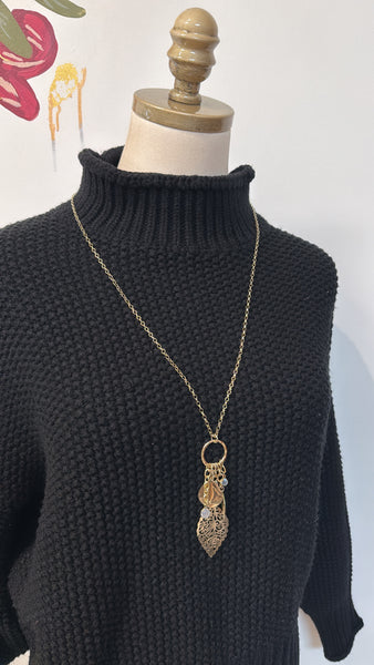 Gold Leaf  Necklace