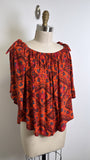 New Shyanne Cropped Red Top, L