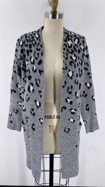 Nine West Animal Print Cardigan, S
