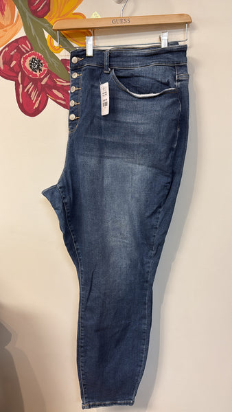 Judy Blue Button Fly Jeans, 24W