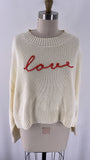 New Arula Ivory "Love" Sweater, 2X