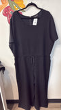 Lane Bryant Black Cropped Jumpsuit, 26/28