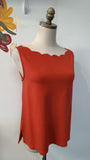 Eri + Ali Scallop Trim Top, XS