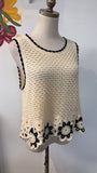New In Cream/Black Sweater, M/L
